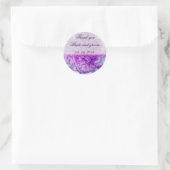 Paarse en witte anjer bruiloft gunst Label (Tas)