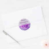 Paarse en witte anjer bruiloft gunst Label (Envelop)