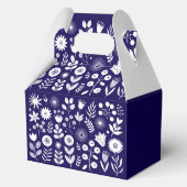 Paarse en witte Boho Wildflower Bedankdoosjes (Achterkant)
