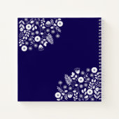 Paarse en witte Boho Wildflower Notitieboek (Achterkant)
