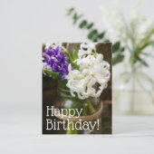 Paarse en witte Briefkaart (Staand voorkant)