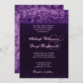 Paarse en witte bruine dwerggordijn B733 Kaart (Voorkant / Achterkant)