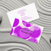 Paarse en witte Bubble Visitekaartje