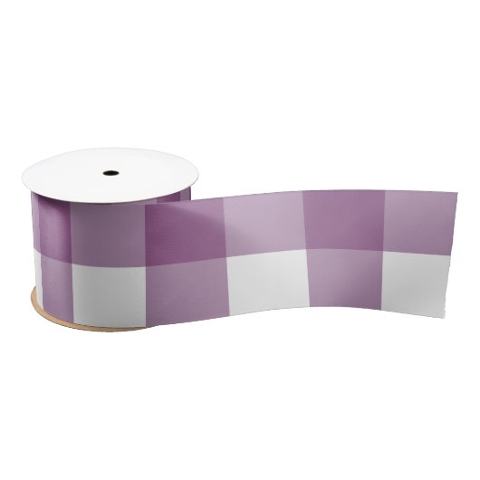 PAARSE EN WITTE BUFFALO CONTROK SATIN RIBBON SATIJNEN LINT (Spoel)