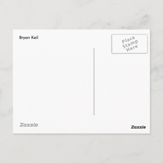 Paarse en witte cactus, Arizona Briefkaart (Achterkant)