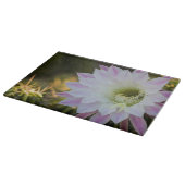 Paarse en Witte Cactus Bloem Snijplank (Hoek)