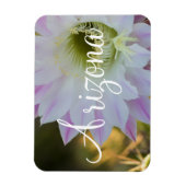 Paarse en witte cactus Flower, Arizona Magneet (Verticaal)