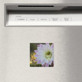 Paarse en witte cactus ventilator magneet (Insitu (Vaatwasser))