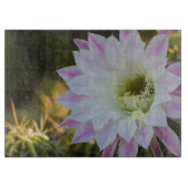 Paarse en witte cactus ventilator snijplank (Voorkant)