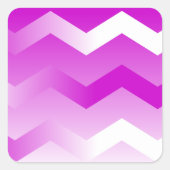 Paarse en witte Chevron Envelope Stickers (Voorkant)