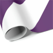 Paarse en witte Chevrons Cadeaupapier (Rol Hoek)