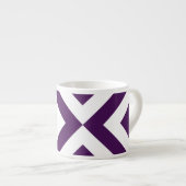 Paarse en witte Chevrons Espresso Kop (Voorkant rechts)