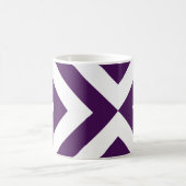 Paarse en witte Chevrons Koffiemok (Center)
