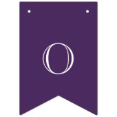 Paarse en witte complimenten vlaggetjes (Tweede vlag)