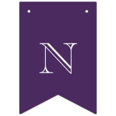 Paarse en witte complimenten vlaggetjes (Derde vlag)