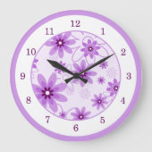 Paarse en witte dagen grote klok (Voorkant)