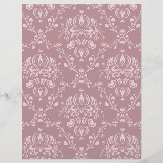 Paarse en witte Damask (Voorkant)