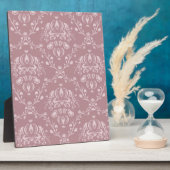 Paarse en witte Damask Fotoplaat (Zijkant)