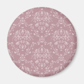 Paarse en witte Damask Magneet (Voorkant)