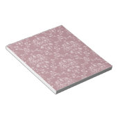 Paarse en witte Damask Notitieblok (Schuin)