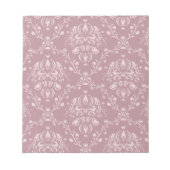 Paarse en witte Damask Notitieblok (Voorkant)