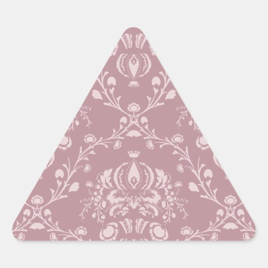 Paarse en witte Damask Sticker (Voorkant)