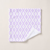 Paarse en witte diamant patroon bad handdoek (Wasdoekje)