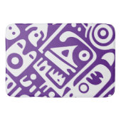 paarse en witte doodles 2 van 4 badmat (Voorkant)