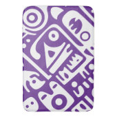 paarse en witte doodles 2 van 4 badmat (Voorkant Verticaal)