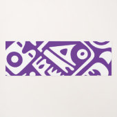 paarse en witte doodles 2 van 4 yogamat (Achterkant (horizontaal))
