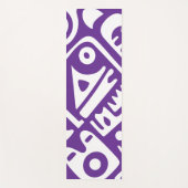 paarse en witte doodles 2 van 4 yogamat (Voorkant)