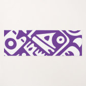 paarse en witte doodles 2 van 4 yogamat (Voorkant (horizontaal))