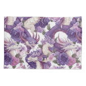 Paarse en witte dragers en Rozen Kussensloop (Achterkant-Links)