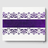 Paarse en witte dunningstdans gastenboek (Achterkant)