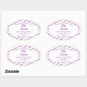 Paarse en witte etiketten van het Product van de W (Vel)