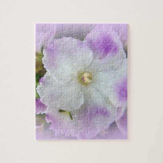 Paarse en witte Fancy Afrikaanse Violetten Legpuzzel (Verticaal)