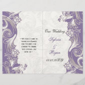 Paarse en witte Floral Spring Wedding (Voorkant)