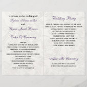 Paarse en witte Floral Spring Wedding (Achterkant)