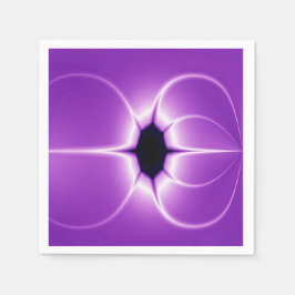 Paarse en witte fractal servet