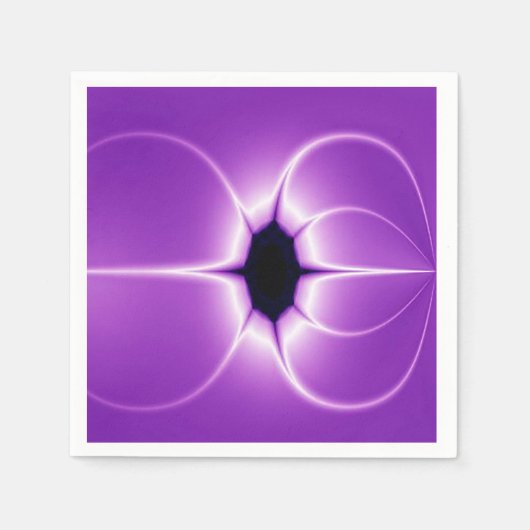 Paarse en witte fractal servet (Voorkant)