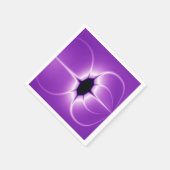 Paarse en witte fractal servet (Hoek)