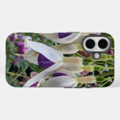 Paarse en witte Fuchsia Flowers Case-Mate iPhone Case (Achterkant (horizontaal))