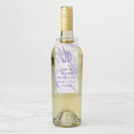Paarse en witte gemarmerde weddenschap flessenhanger