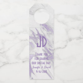 Paarse en witte gemarmerde weddenschap flessenhanger