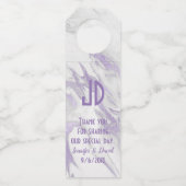 Paarse en witte gemarmerde weddenschap flessenhanger (Achterkant)