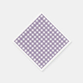 Paarse en witte Gingham Pattern Servet (Hoek)