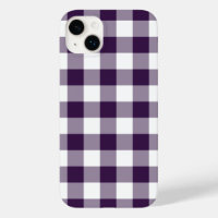 Paarse en witte Gingham Pset