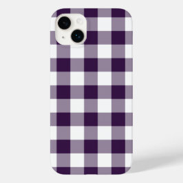 Paarse en witte Gingham Pset Case-Mate iPhone Case