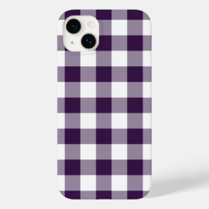 Paarse en witte Gingham Pset Case-Mate iPhone Case