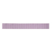 PAARSE EN WITTE GINGHAM SATIN RIBBON SATIJNEN LINT (Voorkant)